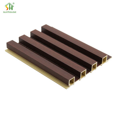 Un buen precio. Panel de pared IP67 WPC 12mm Revestimiento de pared de dormitorio de características paneles de pared con textura de grano de madera en línea
