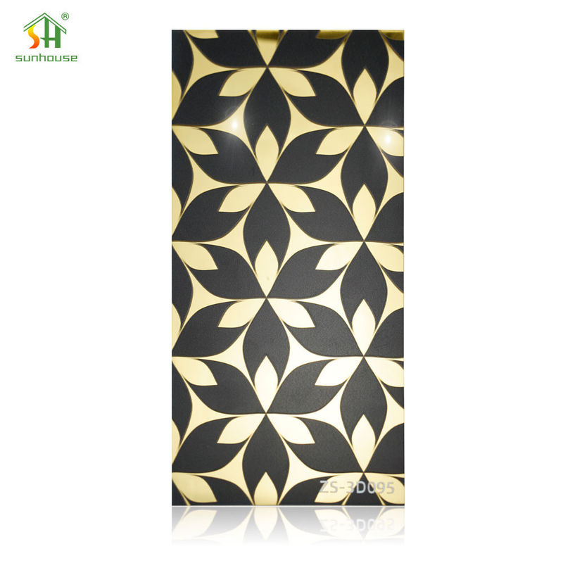 5D Custom Acrylic Wall Panels Marble Effect Wall Cladding 1220x2440mm