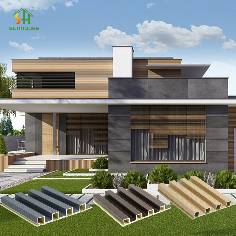 Fire Retardant WPC Wall Panel with 30 Years Service Life and 100% Recycled Material for Exterior and Interior Decoration