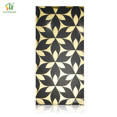 Panel de pared acrílico a medida 5D Revestimiento de pared de efecto mármol 1220x2440mm