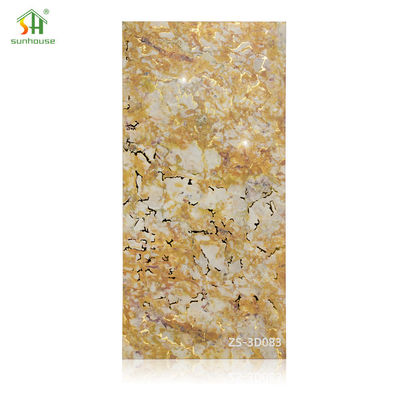 Tablero de panel de pared acrílico con efecto mármol para uso en decoración exterior interior