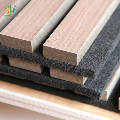 Un buen precio. Tablero de panel de pared acrílico MDF acústico para uso en decoración exterior interior en línea
