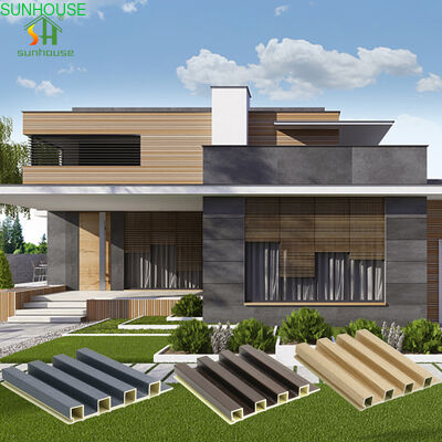 Un buen precio. Panel de pared WPC duradero y ecológico, panel de pared interior WPC anti-decoloración para decoración de jardín al aire libre en línea