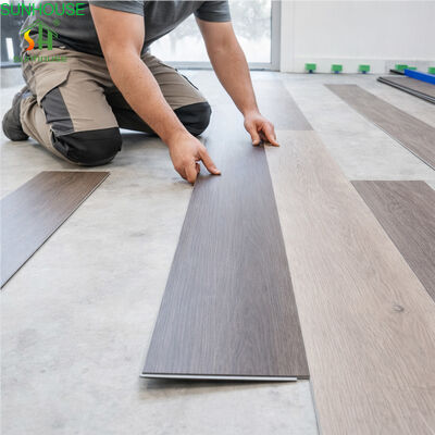 Tablón de suelo con núcleo rígido resistente al fuego SPC Click para uso en decoración exterior interior