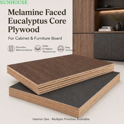Un buen precio. 18 mm de melamina de madera contrachapada de unión fuerte tablero de muebles para armarios armarios y muebles de interiores en línea